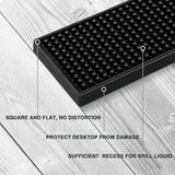 17.5X3.5 Inches Long PVC Bar Rail Mat Non-Slip Serving Spill Mat (Pack of 2)