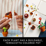LEGO Botanicals Tiny Plants - Artificial, Fake Indoor Plant Building Set for Home, Kitchen, Desk Decoration, Adults Ages 18+ - Creative Birthday Gift for Plant-Lovers - 10329