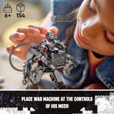 LEGO Marvel War Machine Mech Armor, Buildable Marvel Action Figure Toy for Kids with 3 Stud Shooters, Legendary Character from the MCU, Marvel Gift for Boys and Girls Aged 6 and Up, 76277