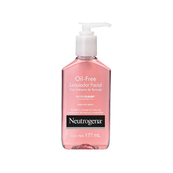 Neutrogena Oil-Free Salicylic Acid Pink Grapefruit Pore Cleansing Acne Wash and Facial Cleanser with Vitamin C, 9.1 Fl. Oz