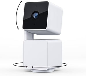 WYZE Cam Pan V3 Indoor/Outdoor IP65 1080P 360° Pan/Tilt/Zoom Wi-Fi Smart Home Security Camera with Motion Tracking for Baby & Pet, Color Night Vision, Works with Alexa & Google Assistant, White
