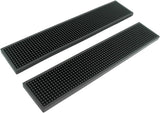 17.5X3.5 Inches Long PVC Bar Rail Mat Non-Slip Serving Spill Mat (Pack of 2)