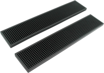 17.5X3.5 Inches Long PVC Bar Rail Mat Non-Slip Serving Spill Mat (Pack of 2)
