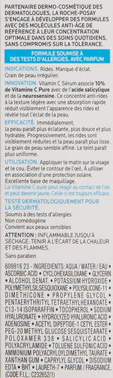 La Roche-Posay Pure 10% Vitamin C Serum for Face with Hyaluronic Acid & Salicylic Acid