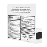 Neutrogena Rapid Clear Stubborn Acne Spot Treatment Gel with Maximum Strength 10% Benzoyl Peroxide Acne Treatment Medication, Pimple Cream for Acne Prone Skin Care, 1 Oz