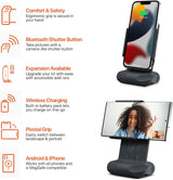 Shiftcam Progrip Starter Kit - DSLR Style Mobile Battery Grip - Wireless Shutter Button - Built in Powerbank - Qi Wireless Charging - Freestanding Dock - Tripod Mount - Android and Iphone Camera Grip