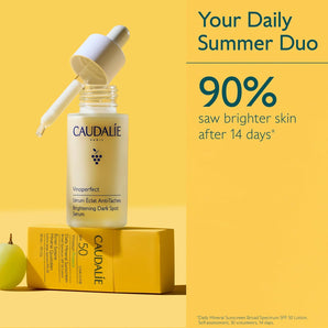 Caudalie Vinoperfect Brightening Dark Spot Serum Vitamin C Alternative - 62X More Effective than Vitamin C with Viniferine for a Visibly Brighter Even Complexion