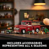 LEGO Icons Pickup Truck 10290 Building Set for Adults, Vintage 1950S Model with Seasonal Display Accessories, Creative Activity, Collector'S Gift Idea (1677 Pieces)