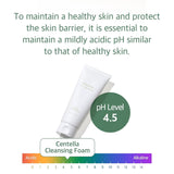 Mixsoon Centella Cleansing Foam 5.07 Fl Oz/ 150Ml,Low Ph Cleansing Foam for Soothing and Moisturization