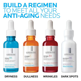 La Roche-Posay Glycolic Acid Serum with Kojic Acid and Vitamin B5, Reduces Dark Spots and Discoloration, Skin Tone Corrector to Brighten and Even Skin Tone