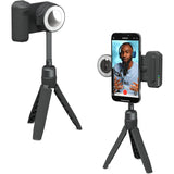 Shiftcam Snapgrip Creator Kit - Includes Snapgrip, Snaplight, Snappod and Carry Pouch - Magnetic Mount Snaps on to Any Phone | Midnight