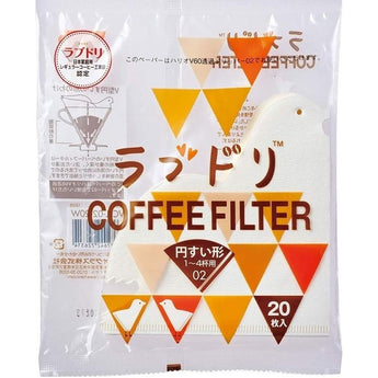 Hario V60 "Lovebirds" Paper Coffee Filters, Size 02, 20Ct