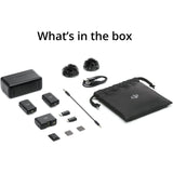 DJI Mic (2 TX + 1 RX + Charging Case), Wireless Lavalier Microphone, 250M (820 Ft.) Range, 15-Hour Battery, Noise Cancellation Wireless Microphone for PC, Iphone, Record Interview, Youtube, Black