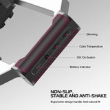ULANZI Smartphone Video Rig with Light, U-Rig Light Cell Phone Handheld Stabilizer with Ring Light 2500K-9000K CRI 90+ for Filmmaking Live Steam Youtube Video Recording, with 5000Mah Build-In Battery