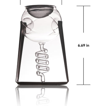 Premium Wine Aerator Pourer with Sediment Filter - Fast Decanter for Red and White Wine with Stander, Bpa-Free Glasses, No-Drip Design - Perfect Wine Purifier for Wine Lovers & Sommeliers