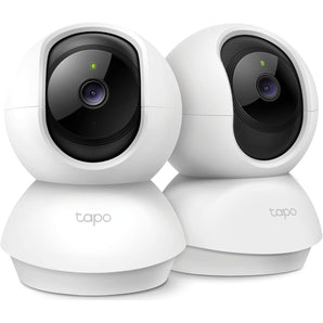 Tp-Link Tapo 2K Pan/Tilt Security Camera for Baby Monitor, Dog Camera W/Motion Detection, 2-Way Audio, Siren, Night Vision, Cloud & SD Card Storage, Works with Alexa & Google Home, 2-Pack (C210P2)