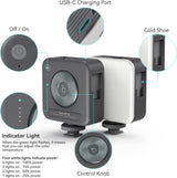 Smallrig P96 LED Video Light, Portable Camera Lights, 96 LED Beads for Photography Video Lighting, Rechargeable 2200Mah CRI 95+ 2700-6500K W 3 Cold Shoe