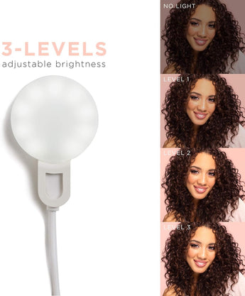 Selfie Mini - Rechargeable Selfie Ring Light for Mobile Phone or Laptop | 3 Adjustable Modes | Bright Leds Perfect for Tiktok, Influencers, Stories, Photos, Videos, & Vlogs