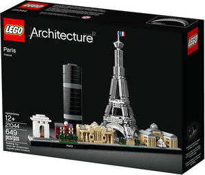 LEGO Architecture Paris Model Building Set - Detailed Display Building Blocks for Kids, Boys and Girls, Ages 12+ - Gift for Travelers - 21044