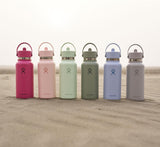 Hydro Flask Water Bottle - Insulated Stainless Steel - Wide Mouth Flex Straw Lid, Non Spill, Leakproof and Refillable in 32 Oz Trillium Pink