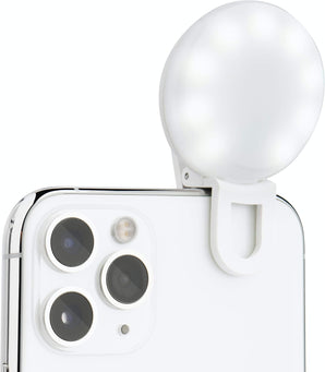 Selfie Mini - Rechargeable Selfie Ring Light for Mobile Phone or Laptop | 3 Adjustable Modes | Bright Leds Perfect for Tiktok, Influencers, Stories, Photos, Videos, & Vlogs