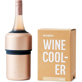 Huski Wine Chiller | Award Winning Iceless Design | Keeps Wine Cold up to 6 Hours | Wine Accessory | Next Generation Ice Bucket | Fits Some Champagne Bottles | Perfect Gift for Wine Lovers (Stainless)