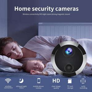 1080P HD Wifi Security Camera -Hidden Cameras - Wifi Mini Camera - Spy Cam-Indoor Nanny Cam -Home Security for Pet/Baby/Nanny with App - Surveillance Cameras with Motion Detection and Night Vision