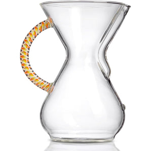 Chemex Pour-Over Glass Coffeemaker - Twisted Glass Handle Series - 6-Cup Citrus - Exclusive Packaging