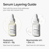 The Ordinary Hyaluronic Acid 2% + B5, Multi-Depth Hydration Serum for Plumper, Smoother Skin