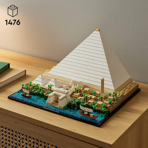 LEGO Architecture Great Pyramid of Giza Set 21058, Home Décor Model Building Kit, Creative DIY Activity, Famous Landmarks Collection