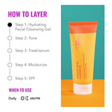 Good Molecules Hydrating Facial Cleansing Gel - Face Wash with Rosewater and Pineapple - Skincare for Face, Brighten, Cleanse and Moisturize