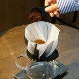 Hario V60 VDSU-02-B&W Dripper, Suiren 02, Black & White, for 1-4 Cups, Coffee, Hand Drip 2024 Limited Edition, Spiral Rib