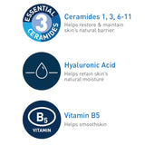 Cerave Hyaluronic Acid Serum for Face with Vitamin B5 and Ceramides, Hydrating Face Serum for Dry Skin, Fragrance Free, 1 Ounce