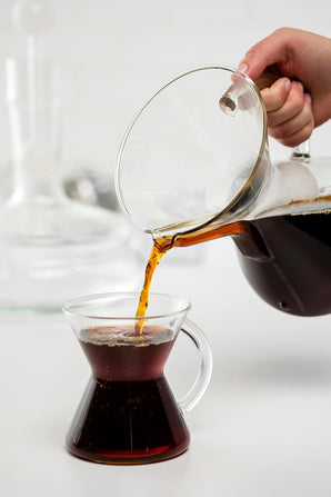 CHEMEX Hand Blown Glass Water Kettle, 2 Quart