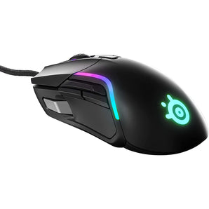 Steelseries Rival 5 Gaming Mouse with Prismsync RGB Lighting and 9 Programmable Buttons – FPS, MOBA, MMO, Battle Royale – 18,000 CPI Truemove Air Optical Sensor - Black
