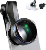 NEEWER 60Mm Telephoto Lens with 17Mm Thread Phone Lens Clip & 67Mm Filter Adapter Ring, 2X Magnification Compatible with Iphone Samsung, LS-41 PRO