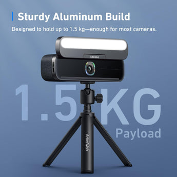 Ankerwork Mini Tripod by Anker, Camera Tripod, Tripod Stand for Webcam, Small Flexible Tripod