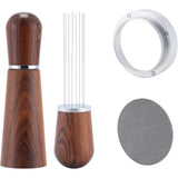 51Mm Espresso Accessories Kit,316 Stainless Steel WDT Tool Espresso,Dosing Funnel and Puck Screen Set，Espresso Distribution Tool,Espresso Coffee Stirrer for Barista