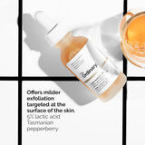 The Ordinary Lactic Acid 5% + HA 2%, Gentle Exfoliating Serum for Smoother Skin