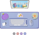 Logitech Desk Mat - Studio Series, Multifunctional Large Desk Pad, Extended Mouse Mat, Office Desk Protector with Anti-Slip Base, Spill-Resistant Durable Design, in Mid-Grey