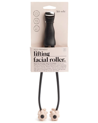 Kitsch Facial Lifting Roller for Wrinkles & Firming, 2-In-1 Eye & Face Massager Tool, Lymphatic Drainage Massager Rollers, Skin Roller for Face, Facial Rollers, Jawline Sculpting & Neck Lifting