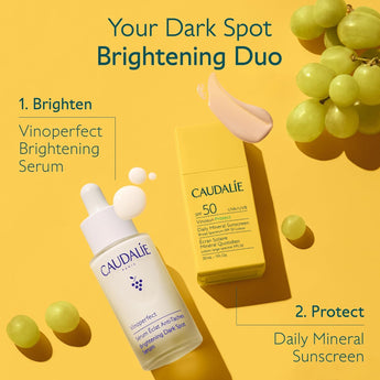 Caudalie Vinoperfect Brightening Dark Spot Serum Vitamin C Alternative - 62X More Effective than Vitamin C with Viniferine for a Visibly Brighter Even Complexion
