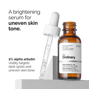 The Ordinary Alpha Arbutin 2% + HA, Brightens Skin and Targets Dark Spots